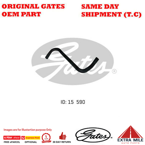 Gates Molded Heater Hose for HOLDEN Gemini TE 1.8L Diesel 4Cyl RWD 