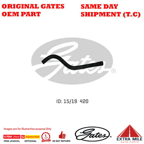 Gates Molded Heater Hose for HOLDEN Camira JD 1.8L SPFi Petrol 4Cyl FWD