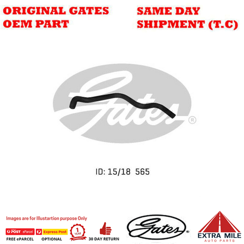 Gates Molded Heater Hose for HOLDEN Camira JD JE 1.8L 2.0L SPFi Petrol 4Cyl FWD