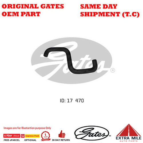 Gates Molded Heater Hose for HOLDEN Camira JD JE 18JC 1.8L SPFi Petrol 4Cyl FWD