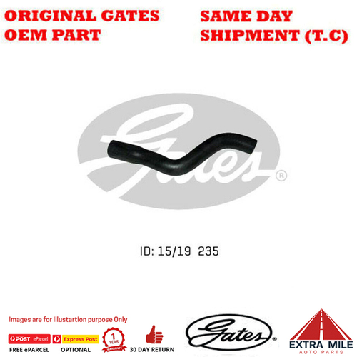 Molded Heater Hose 02-0434 for HOLDEN Barina SB