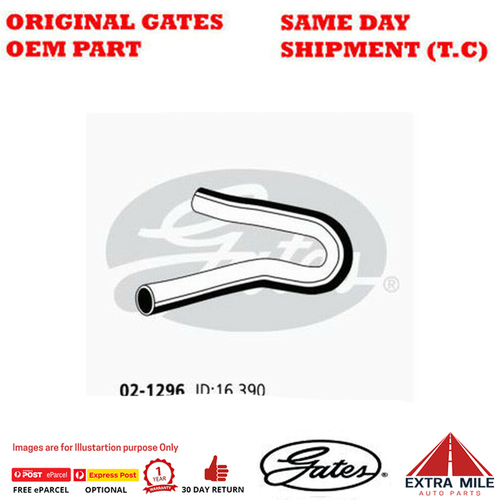 Gates Molded Heater Hose for Holden Rodeo TD 3.0L 4JH1-TC Drive Ute Diesel