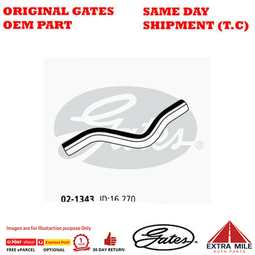 Gates Molded Heater Hose For Honda Jazz GE2,GD,GE3 1.3L (GD1) Hatchback Petrol