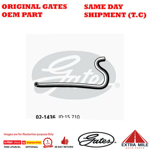 Gates Molded Heater Hose for HOLDEN Calais VT 50LB9 5.0L Petrol 8Cyl RWD