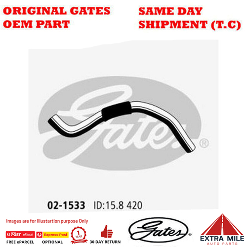 Gates Molded Heater Hose For Kia Cerato LD 2.0L G4GC Drive Sedan Petrol