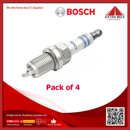 Bosch Spark Plug 4 Pack For Mazda Premacy CP 2.0L Petrol FS 4Cyl