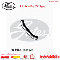 Curved Radiator Hose 05-0953 for MAZDA MX6 GE16/GE76 Fitting Position : Upper