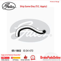 Curved Radiator Hose 05-1802 for TOYOTA Corolla ZZE122 Fitting Position : Lower