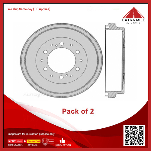 2X TNF Disc Brake Rotor Solid Rear  - RDA7327 / DR12387