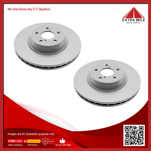 2xTNF Disc Brake Rotor Rear For Holden Statesman WM 3.6L V6 HFV6 LY7 DOHC-PB