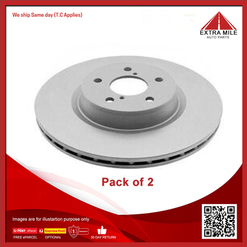 2X TNF Disc Brake Rotor Front For Mercedes-Benz B200 W245 2.0L M266  4cyl