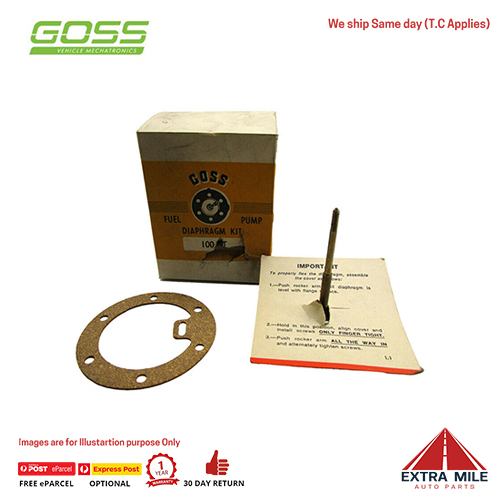 Goss Gaskets Fuel Pump Diaphragm Kit NOS - C23 - (100 KT)