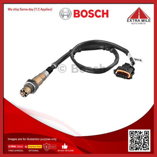 Bosch Oxygen Sensor (Post-Cat) For Opel Vectra JS 2.6L V6 Y26SE 4D Sedan