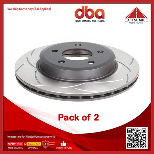 2X DBA Rear Disc Brake Rotor Vented For BMW 3 E46 320 318 323 316Ti, Ci, i