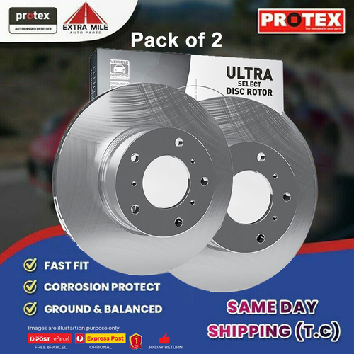 Protex Ultra Select Front Rotor Pair For PEUGEOT 206 XR 1.4L 1999 - 2007