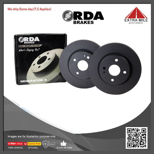 RDA Pair Rear Disc Brake Rotor Standard For Ford LTD FC 4.1L/5.8L 250 351 V8