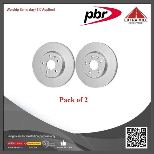 2X Bosch Rear Disc Brake Rotor For Opel Astra H 2.0L Z20LEL 2D Hatchback