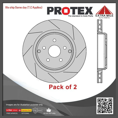 2xRear Rotor Ultra Performance For HOLDEN Statesman/Caprice WM HSV Grange R/H