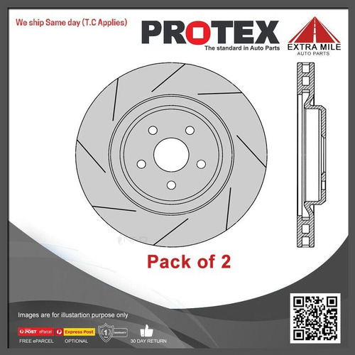 2xProtex Front Ultra Performance Rotor For HOLDEN Commodore VE Maloo Ute 6.2L V8