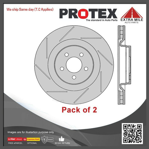 2x Protex Front Ultra Perf Rotor For CHRYSLER 300C SRT-8 6.4L 12 on