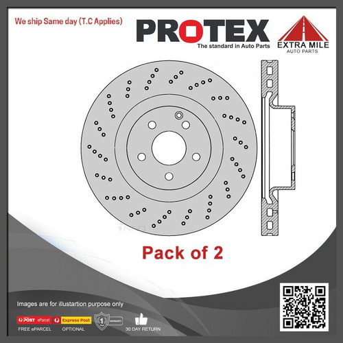 2x Protex Front Ultra Perf Rotor For MERCEDES BENZ E500 A207, C207 1/10 on