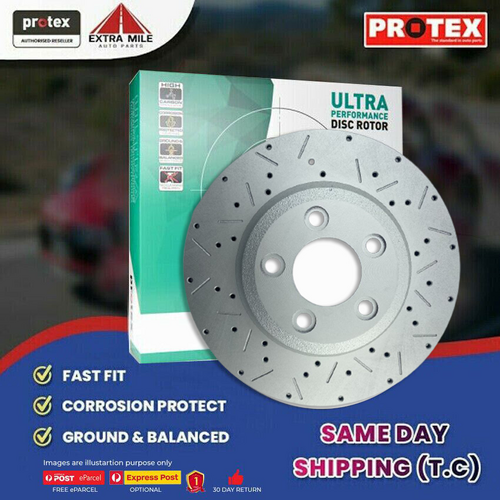 2x Protex Front Ultra Perf Rotor For FORD Falcon/Fairmont BF/St Brakes 9/05-4/08