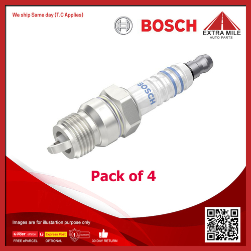 4X Bosch Platinum Spark Plug For Mitsubishi Verada KR, KS 3.0L Petrol Sedan/Wagon