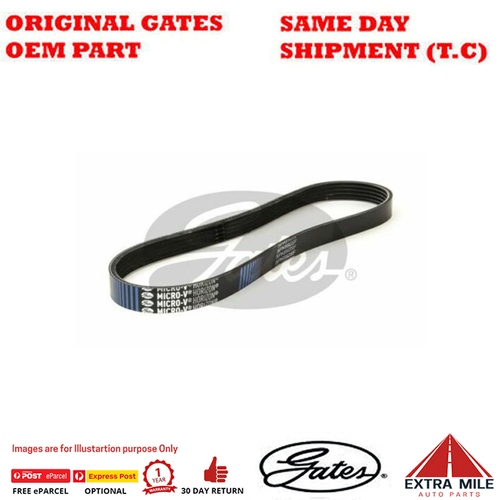 Gates Stretch Fit Micro-V Belt  For FORD Australia Fiesta WQ 1.6L Petrol 4Cyl