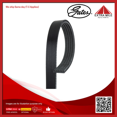 Gates V-Ribbed Belt For Mazda 323 Astina BA BAEP 2.0L KF Coupe