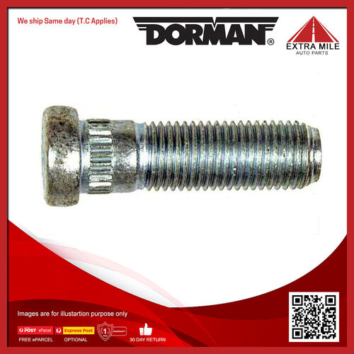 Dorman Serrated Wheel Stud - .472 In. Knurl, 1-1/2 In. Length - 610-186