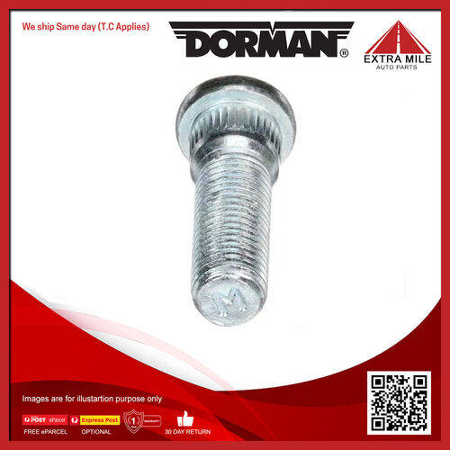 Dorman Serrated Wheel Stud - 14.20mm Knurl, 40mm Length - 610-266