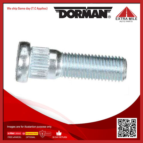 Dorman Serrated Wheel Stud - 14.3mm Knurl, 44.5mm Length - 610-312