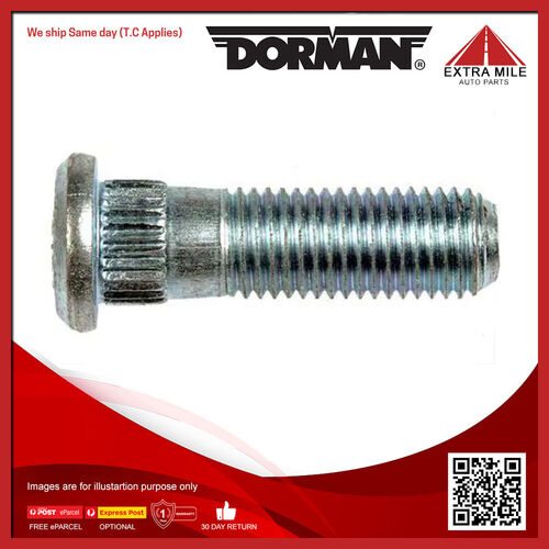 Dorman Serrated Wheel Stud - 12.929 mm Knurl, 42 mm Length - 610-340