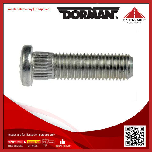 Dorman Serrated Wheel Stud - 12.37mm Knurl, 42mm Length - 610-360