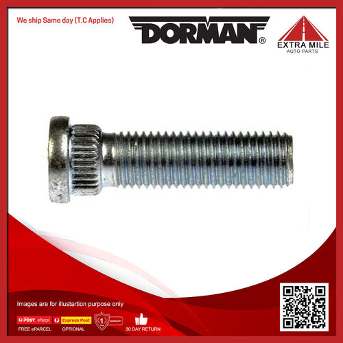 Dorman Serrated Wheel Stud - 14.38mm Knurl, 45mm Length - 610-414