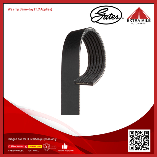 Gates V-Ribbed Belt For Skoda Kodiaq NS6,NS7,NV7 2.0L TSI CZPA SUV