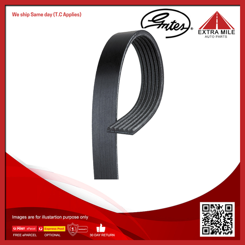 Gates V-Ribbed Belt For BMW 1 F20, F40 1.5L/2.0L 118i, 120i, 128ti B38 B15A