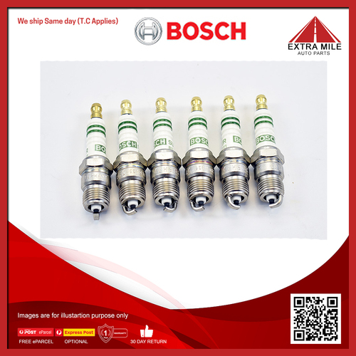 6X Bosch Spark Plug For Ford Cortina TD 250ci 4.1L, TE 200ci 3.3L, TF 250ci 4.1L