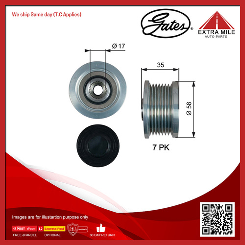 Gates Alternator Pulley For Toyota Hiace KDH200,GDH300,KDH206 3.0L/2.5L/2.8L