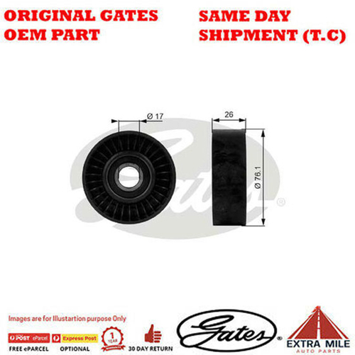 Gates DriveAlign Idler Pulley for FORD Fairmont BF/BF2 BARRA190 - 38015