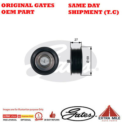 Gates DriveAlign Idler Pulley for MERCEDES Sprinter 416D  - 36487