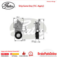 38331 DriveAlign Tensioner for FORD Fiesta MK VI JG/JJ HHJC/HHJD/HHJE