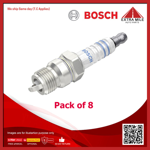 8X Bosch Platinum Spark Plug For Mitsubishi Verada KR, KS 3.0L Petrol Sedan/Wagon