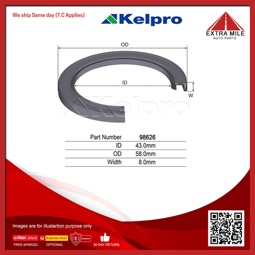 Kelpro Transfer Case Adapter Seal For Toyota FJ Cruiser, Hilux, Landcruiser