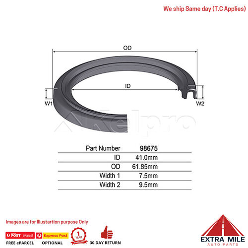 98675 Oil Seal for MAZDA BT-50 B3000 UN - TRANSMISSION/GEARBOX FRONT INPUT