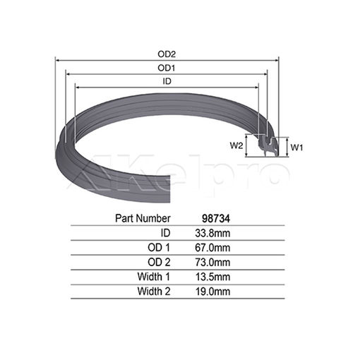 98734 Oil Seal for NISSAN NAVARA D22 - DIFFERENTIAL PINION FRONT