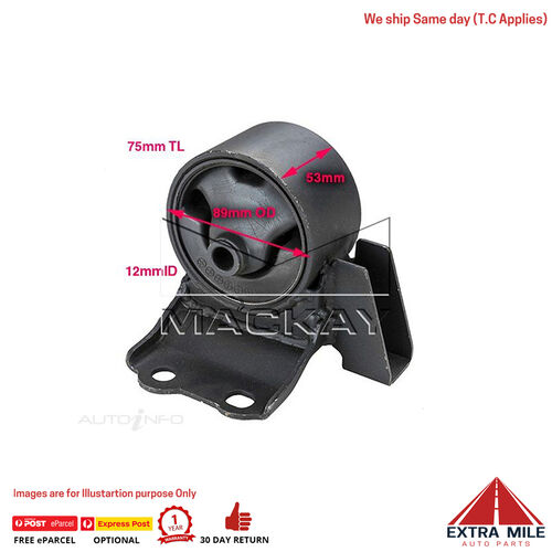 Mackay A2508 Engine Mount Rear For Mitsubishi Galant HJ 2.0L I4 Petrol Manual