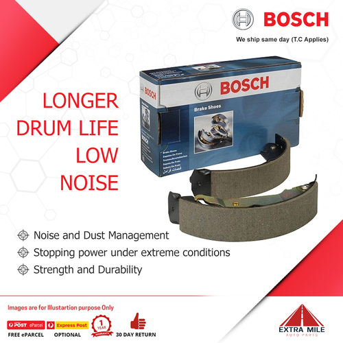 Bosch Rear Brake Shoe Set For Nissan Vanette C22 1.2L/2.0L/1.8L A12S, LD20T,LD20