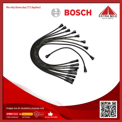 Bosch Spark Plug Lead Set For International Scout II 5.7L V8 2D SUV Full-Size