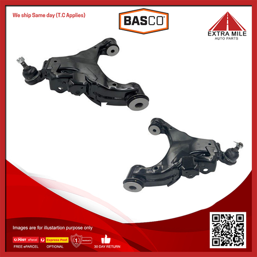 Basco Pair Front Lower Left & Right Control Arm  For Toyota Landcruiser UZJ200R